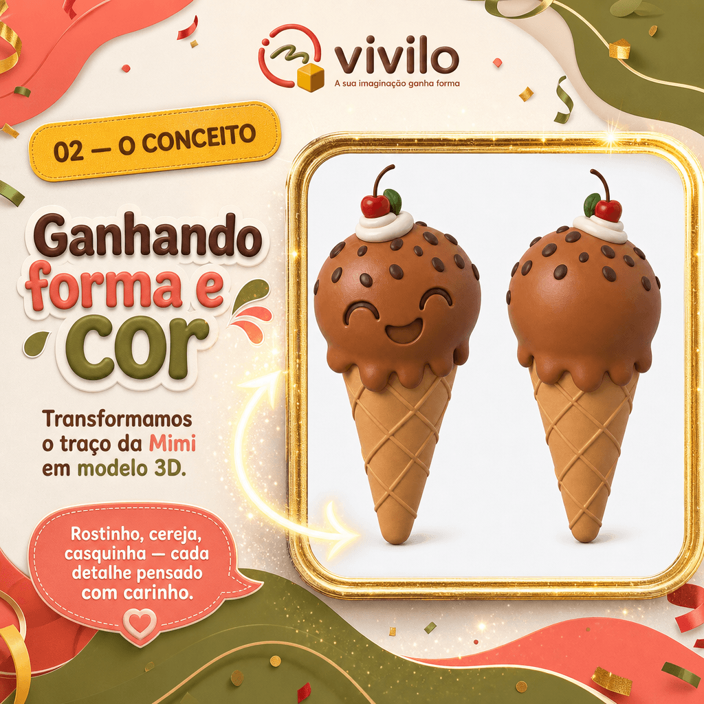 Modelo 3D estilizado
